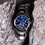 Tissot T Sport Chrono XL Classic Blue Dial Silver Steel Strap Watch For Men - T116.617.11.047.01 Authentic Buy Shop Now