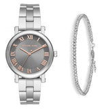 Michael Kors Norie Grey Dial Silver Stainless Steel Strap Watch for Women - MK3559 Authentic Buy Shop Now