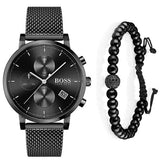 Hugo Boss Integrity Black Dial Black Mesh Bracelet Watch for Men - 1513813 Authentic Buy Shop Now