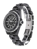 Chanel J12 Quartz Diamonds Black Dial Black Steel Strap Watch for Women - J12 H1625 Authentic Buy Shop Now