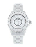 Chanel J12 Diamonds Quartz Ceramic White Dial White Steel Strap Watch for Women - J12 H2422 Authentic Buy Shop Now