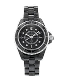 Chanel J12 Diamonds Black Dial Black Steel Strap Watch for Women - J12 H2569 Authentic Buy Shop Now
