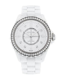 Chanel J12 Quartz Diamonds White Dial White Steel Strap Watch for Women - J12 H3110 Authentic Buy Shop Now