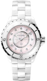 Chanel J12 Quartz Diamonds Pink Dial White Steel Strap Watch for Women - J12 H5513 Authentic Buy Shop Now