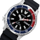 Citizen Promaster Automatic 200M Diver Fugu Limited Edition Black Dial Black Rubber Strap Watch For Men - NY0110 Authentic Buy Shop Now
