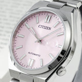 Citizen x Pantone Automatic Dreamy Pink Dial Silver Steel Strap Watch For Men - NJ0158-89X Authentic Buy Shop Now