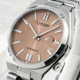 Citizen x Pantone Automatic Warm Sand Dial Silver Steel Strap Watch For Men - NJ0158-89Y Authentic Buy Shop Now