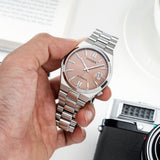 Citizen x Pantone Automatic Warm Sand Dial Silver Steel Strap Watch For Men - NJ0158-89Y Authentic Buy Shop Now