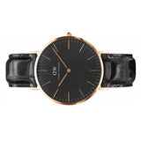 Daniel Wellington Classic Reading Black Dial Black Leather Strap Watch For Men - DW00100129 Authentic Buy Shop Now