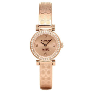 Coach Madison Crystals Rose Gold Dial Rose Gold Steel Strap Watch For Women - 14502203 Authentic Buy Shop Now