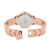 Coach Delancey Silver Dial Rose Gold Steel Strap Watch for Women - 14502355 Authentic Buy Shop Now