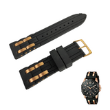 Guess Oasis Black Dial Two Tone Steel Strap Watch for Men - W0366G3 Authentic Buy Shop Now