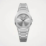 D1 Milano Ultra Thin Silver Dial Silver Steel Strap Watch for Women - D1-UTBL30