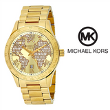 Michael Kors Layton Chronograph Gold Dial Gold Steel Strap Watch for Women - MK5959 Authentic Buy Shop Now