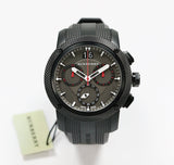 Burberry The Endurance Chronograph Black Dial Black Rubber Strap Watch For Men - BU9802 Authentic Buy Shop Now