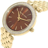 Michael Kors Darci Amber Dial Gold Steel Strap Watch for Women - MK3408 Authentic Buy Shop Now