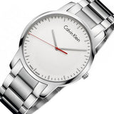 Calvin Klein City Quartz White Dial Silver Steel Strap Watch for Men - K2G2G1Z6 Authentic Buy Shop Now