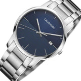 Calvin Klein City Blue Dial Silver Steel Strap Watch for Men - K2G2G14Q Authentic Buy Shop Now