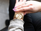 Hugo Boss Flawless Gold Dial Gold Steel Strap Watch for Women - 1502532 Authentic Buy Shop Now