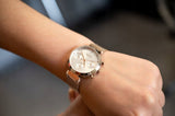 Hugo Boss Flawless White Dial Gold Mesh Bracelet Watch for Women - 1502553 Authentic Buy Shop Now