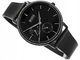 Hugo Boss Infinity Black Dial Black Mesh Bracelet Watch for Women -1502521 Authentic Buy Shop Now