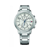 Tommy Hilfiger Claudia White Dial Silver Steel Strap Watch for Women - 1781819 Authentic Buy Shop Now
