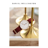 Daniel Wellington Petite Roselyn White Dial Red Nylon Strap Watch For Women - DW00100291 Authentic Buy Shop Now