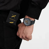 Armani Exchange Outerbanks Chronograph Grey Dial Grey Silicone Strap Watch For Men - AX7123 Authentic Buy Shop Now