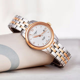 Tissot Le Locle Automatic Small Lady Silver Dial Two Tone Steel Strap Watch For Women - T41.2.183.33 Authentic Buy Shop Now