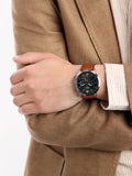 Fossil Neutra Chronograph Grey Dial Brown Leather Strap Watch for Men - FS5512 Authentic Buy Shop Now