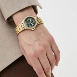 Michael Kors Camille Multifunction Green Dial Gold Steel Strap Watch For Women - MK6981 Authentic Buy Shop Now