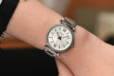 Fossil Carlie Silver Dial Silver Steel Strap Watch for Women - ES4341 Authentic Buy Shop Now