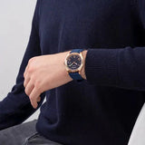 Guess Connoisseur Blue Dial Blue Silicone Strap Watch For Men - GW0335G2 Authentic Buy Shop Now