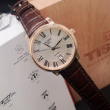Tissot T Classic Carson Premium White Dial Brown Leather Strap Watch for Women - T122.207.36.033.00 Authentic Buy Shop Now
