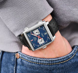 Tag Heuer Monaco Automatic Chronograph Blue Dial Black Leather Strap Watch for Men - CAW211P.FC6356 Authentic Buy Shop Now