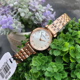 Emporio Armani Gianni T-Bar Mother of Pearl Dial Rose Gold Steel Strap Watch For Women - AR11203 Authentic Buy Shop Now