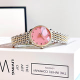 Gucci G Timeless Quartz Pink Dial Two Tone Steel Strap Watch For Women - YA1265030 Authentic Buy Shop Now