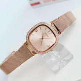 Guess Tapestry Diamonds Rose Gold Dial Rose Gold Mesh Bracelet Watch for Women - GW0354L3 Authentic Buy Shop Now
