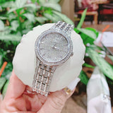 Bulova Crystal Collection Silver Dial Silver Steel Strap Watch for Women - 96L243 Authentic Buy Shop Now