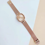Guess Tapestry Diamonds Rose Gold Dial Rose Gold Mesh Bracelet Watch for Women - GW0354L3 Authentic Buy Shop Now