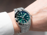 Breitling Chronomat GMT 40 Green Dial Silver Steel Strap Watch for Men - A32398101L1A1 Authentic Buy Shop Now