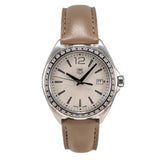 Tag Heuer Formula 1 Quartz Mother of Pearl Dial Brown Leather Strap Watch for Women - WBJ131A.FC8255 Authentic Buy Shop Now