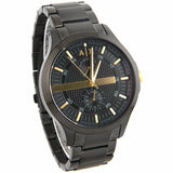 Armani Exchange Hampton Chronograph Black Dial Black Steel Strap Watch For Men - AX2121 Authentic Buy Shop Now