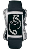 Maurice Lacroix Fiaba Black Dial with Diamonds Black Leather Strap Watch for Women - DV5012-SD531-350 Authentic Buy Shop Now