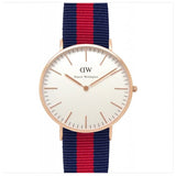 Daniel Wellington Classic Oxford White Dial Two Tone NATO Strap Watch For Men - DW00100001 Authentic Buy Shop Now