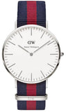 Daniel Wellington Classic Oxford White Dial Two Tone Nylon Strap Watch For Men - DW00100015 Authentic Buy Shop Now
