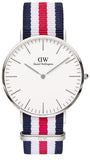 Daniel Wellington Classic Canterbury White Dial Two Tone Nylon Strap Watch For Men - DW00100016 Authentic Buy Shop Now