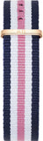 Daniel Wellington Classic South Hampton White Dial Two Tone Nylon Strap Watch For Women - DW00100034 Authentic Buy Shop Now