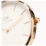 Daniel Wellington Classic Winchester White Dial Three Tone Nylon Strap Watch For Women - DW00100033 Authentic Buy Shop Now