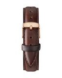 Daniel Wellington Classic Bristol White Dial Brown Leather Strap Watch For Women - DW00100039 Authentic Buy Shop Now
